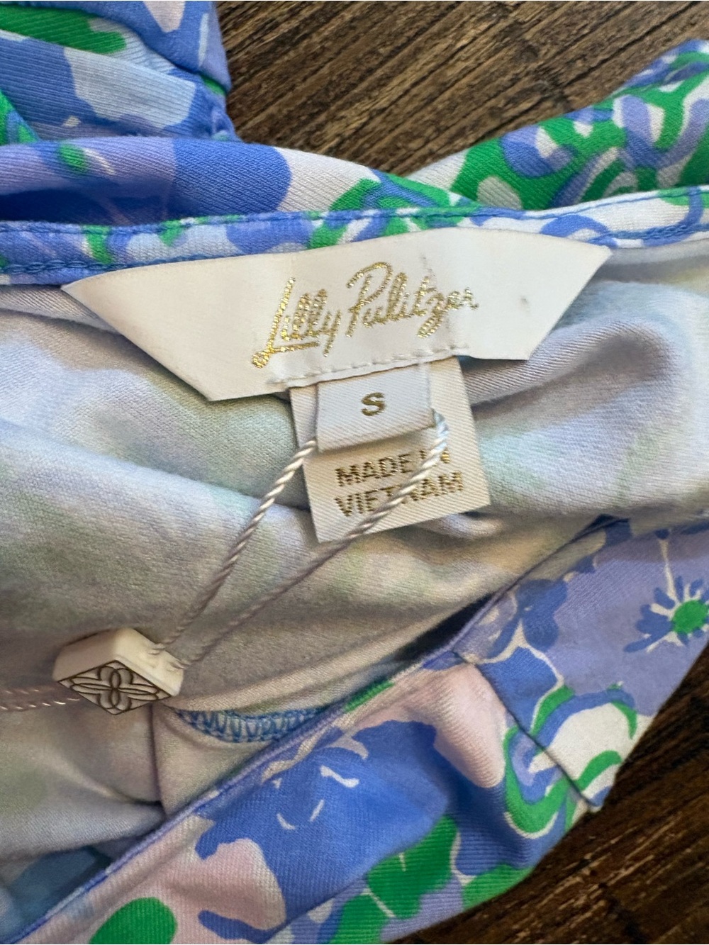 Lilly Pulitzer Parigi Maxi Dress Womens Small Blue Floral NWT Plumes In Bloom - Picture 7 of 10